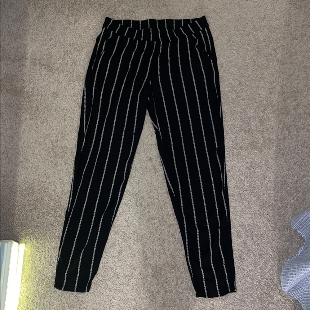 H&M striped flowy pants